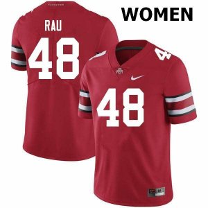 Women's Ohio State Buckeyes #48 Corey Rau Scarlet Nike NCAA College Football Jersey Hot LZD7744HL